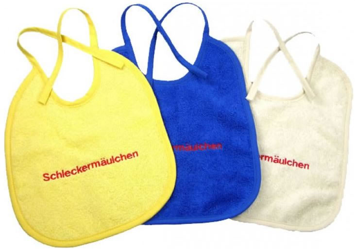 Babylätzchen >Schleckermäulchen< (3-teilig)