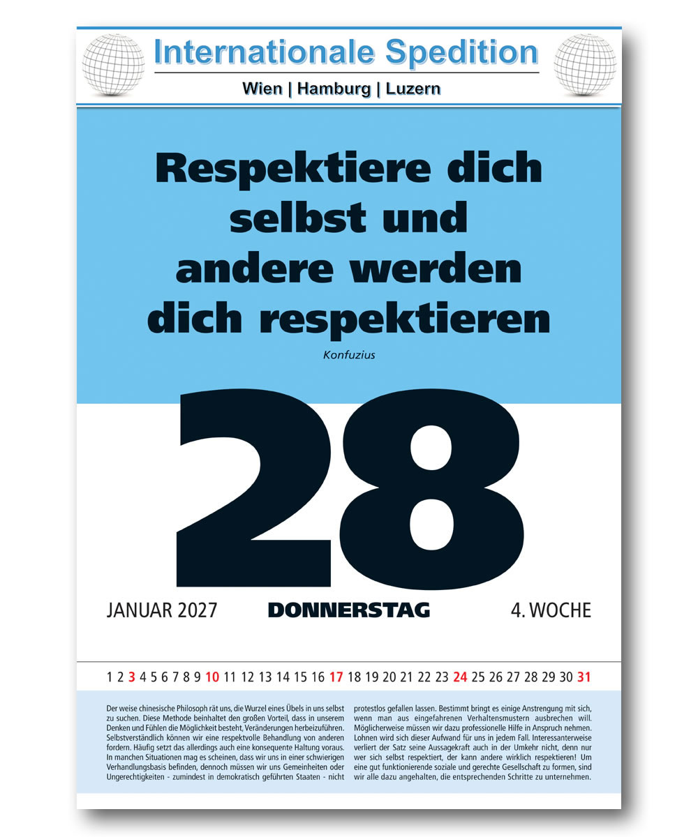 IMPULS-Tagesspruch Kalender 2027 **