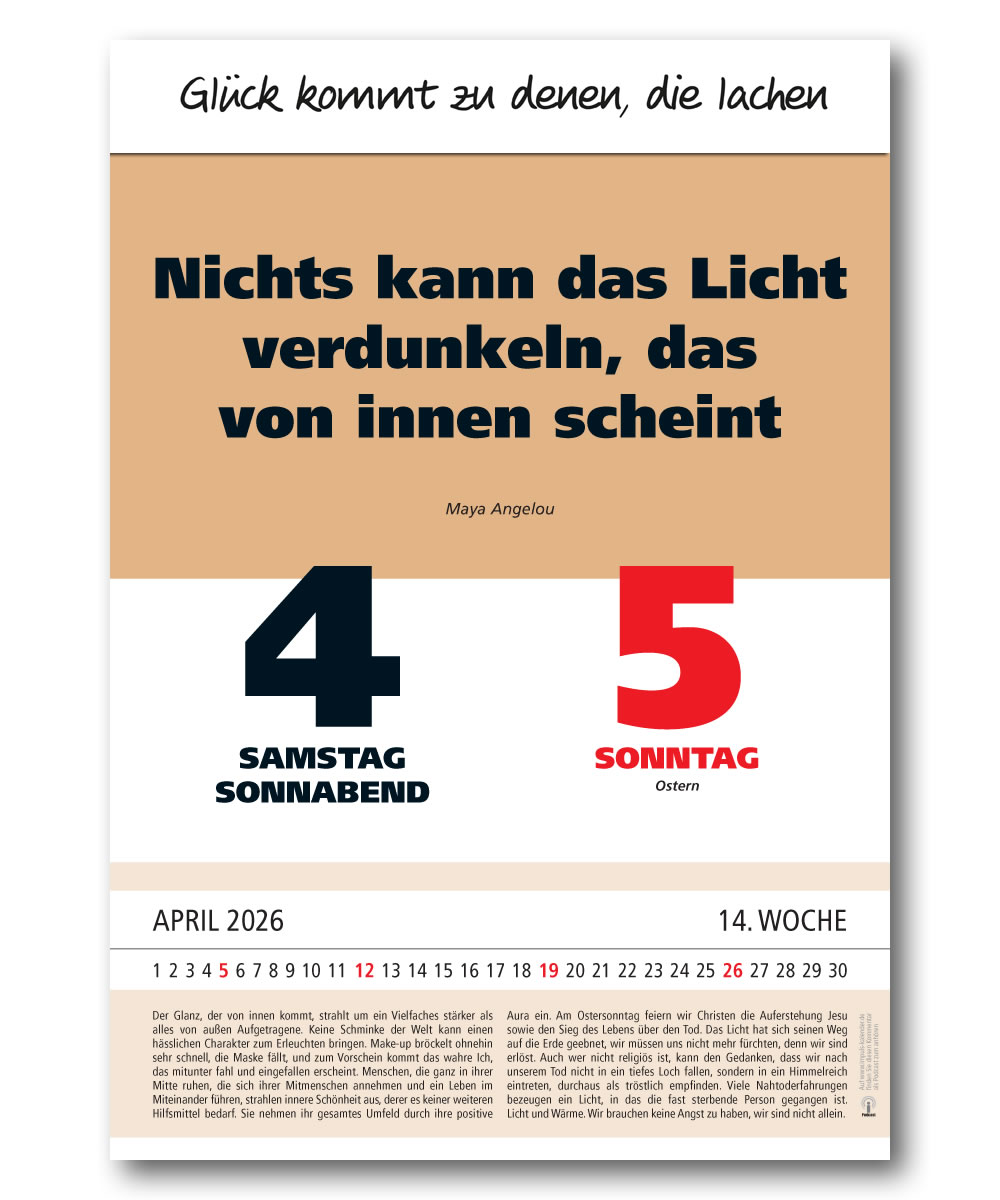 IMPULS-Tagesspruch Kalender 2026 **