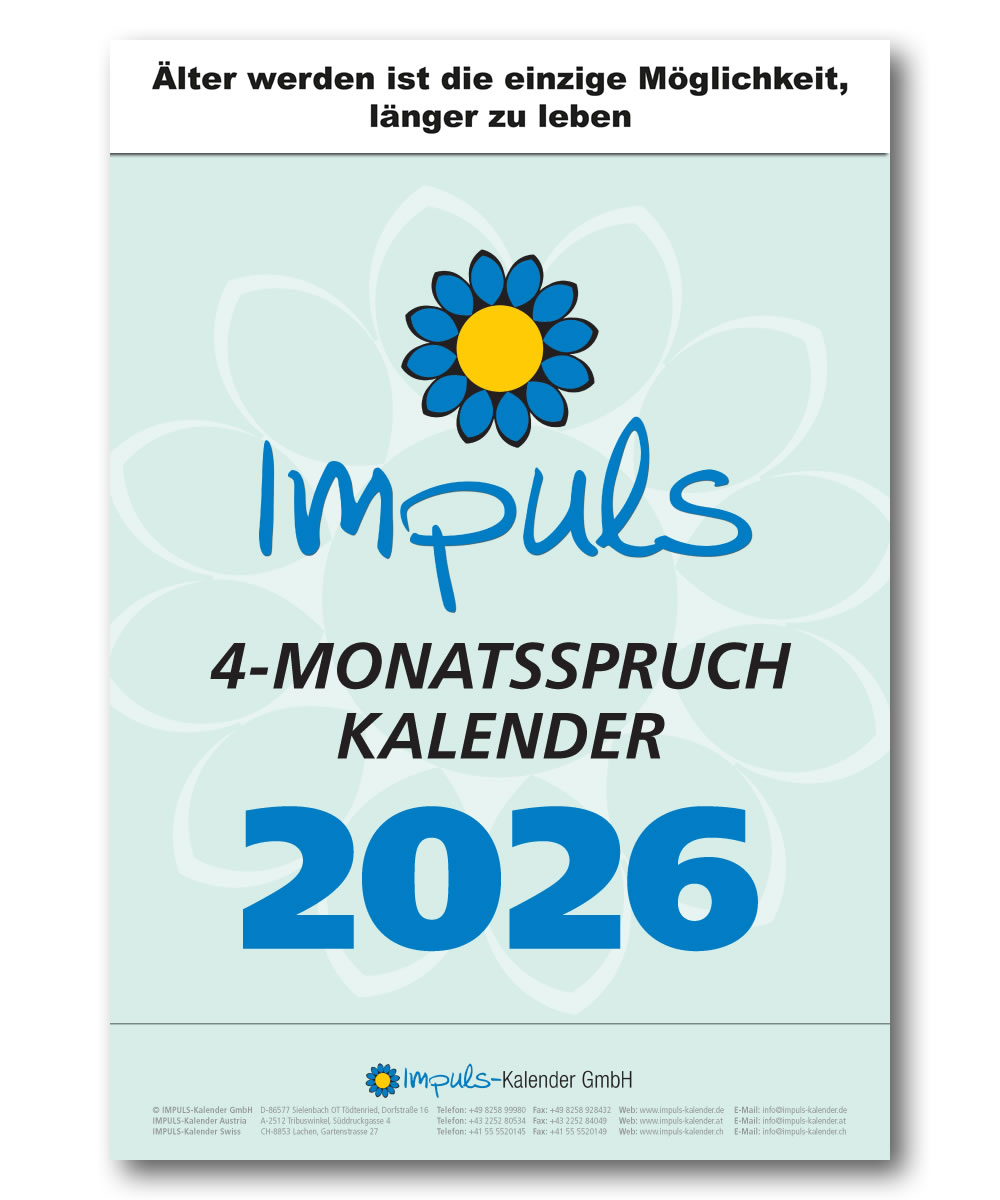 IMPULS-4-Monatsspruch Kalender 2026 **