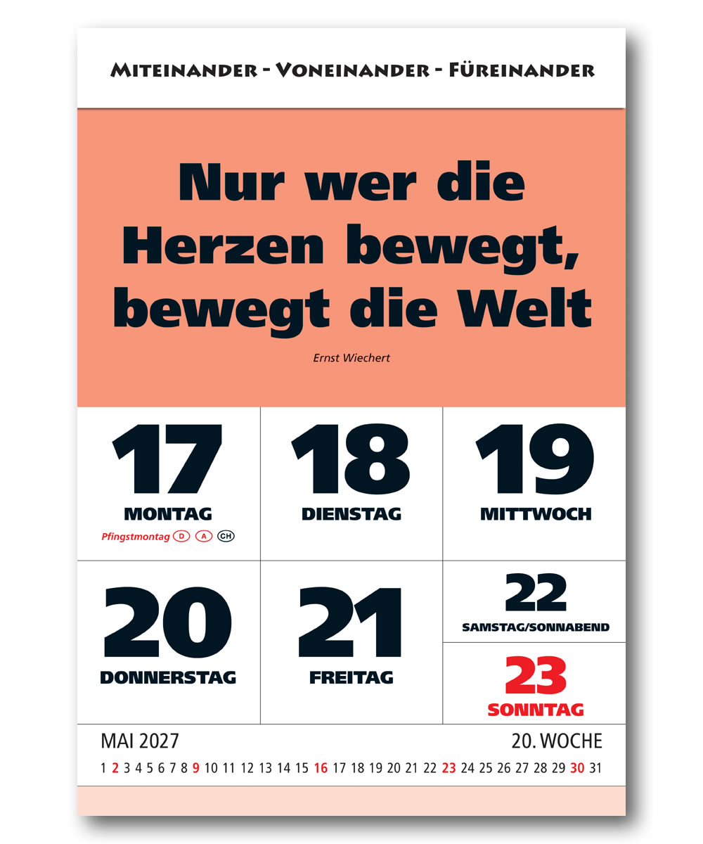 IMPULS-Wochenspruch Kalender 2027 **