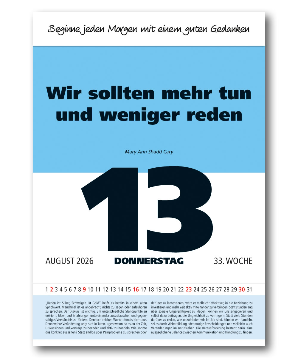 IMPULS-Tagesspruch Kalender 2026 **