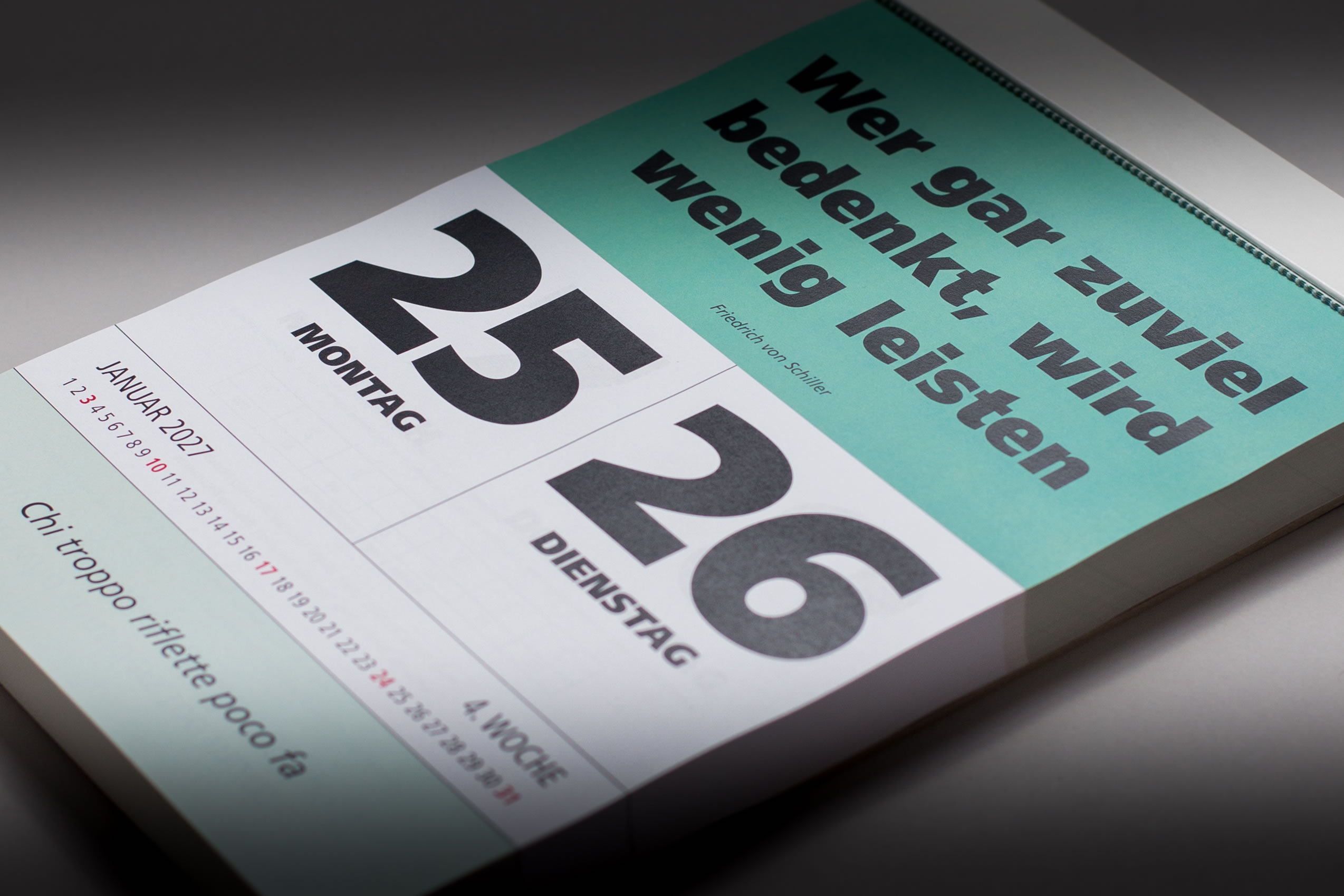 IMPULS-Zwei-(2)Tagesspruch Kalender 2027 - DOPPIO **