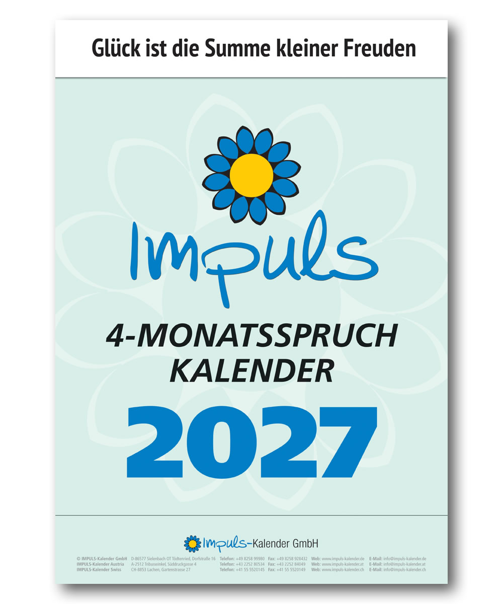 IMPULS-4-Monatsspruch Kalender 2027**