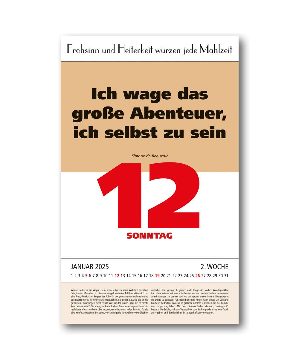 IMPULS-Zwei-(2)Tagesspruch Kalender 2026 - DOPPIO **