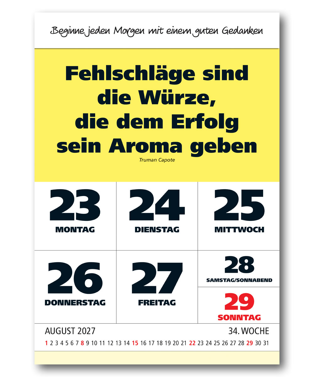 IMPULS-Wochenspruch Kalender 2027 **