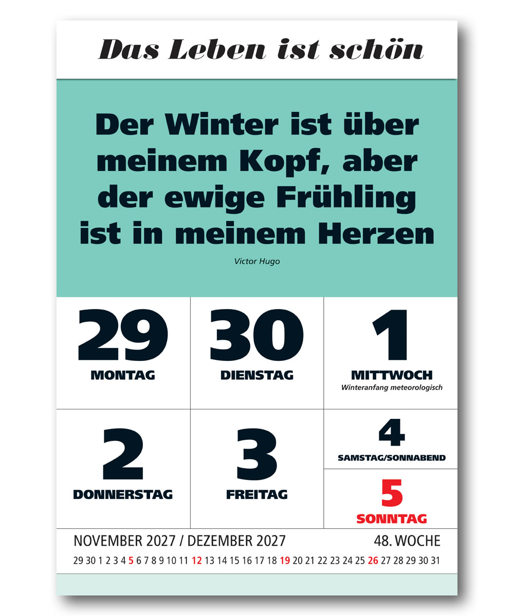 IMPULS-Wochenspruch Kalender 2027 **