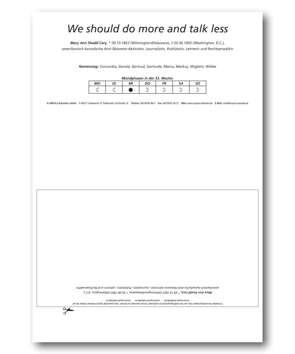 IMPULS-Tagesspruch Kalender 2026 **