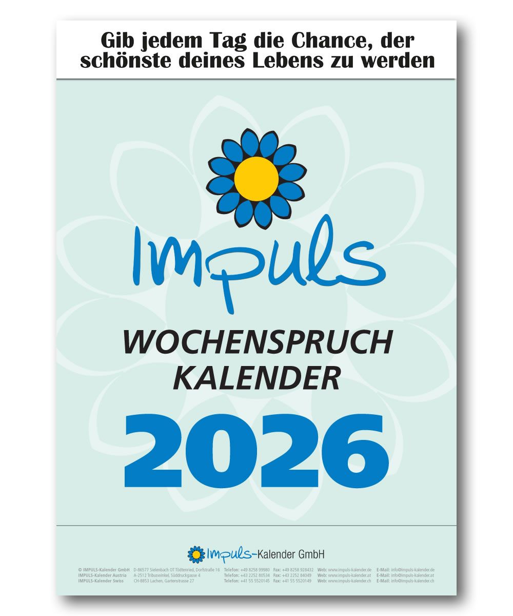 IMPULS-Wochenspruch Kalender 2026 **