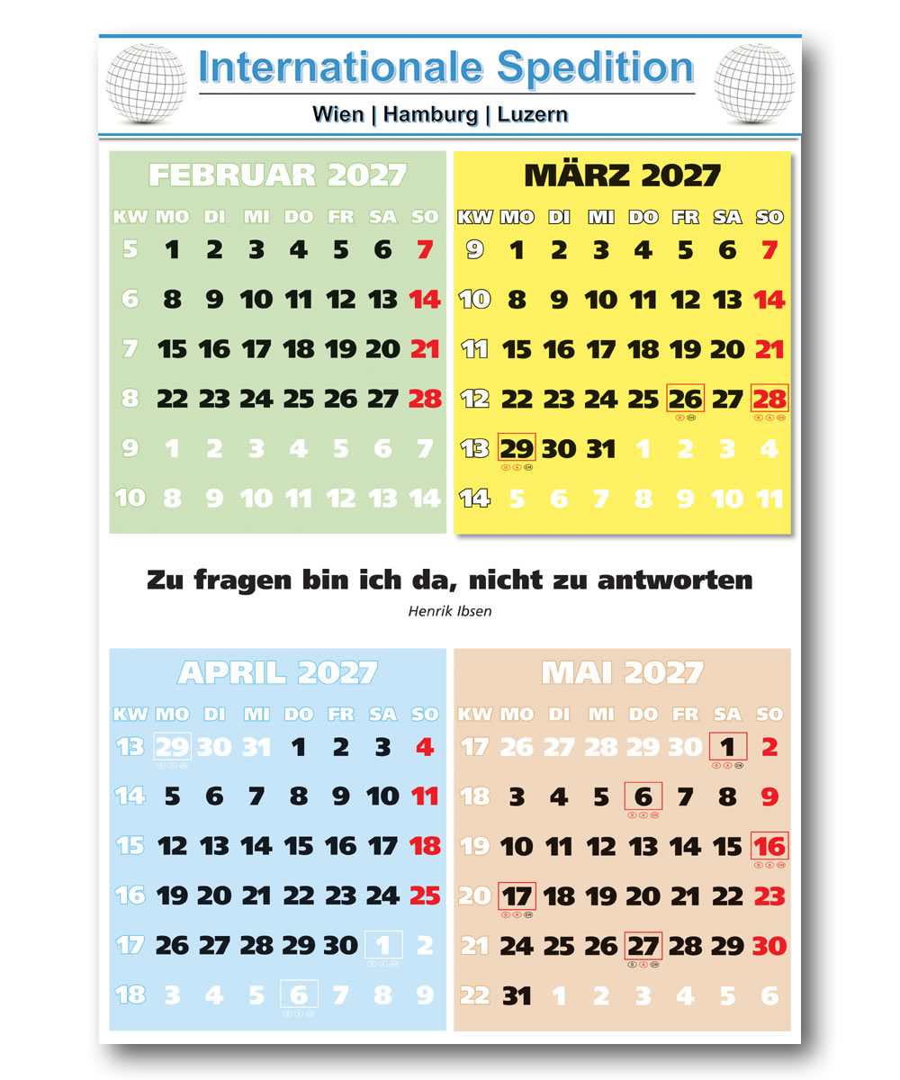 IMPULS-4-Monatsspruch Kalender 2027**