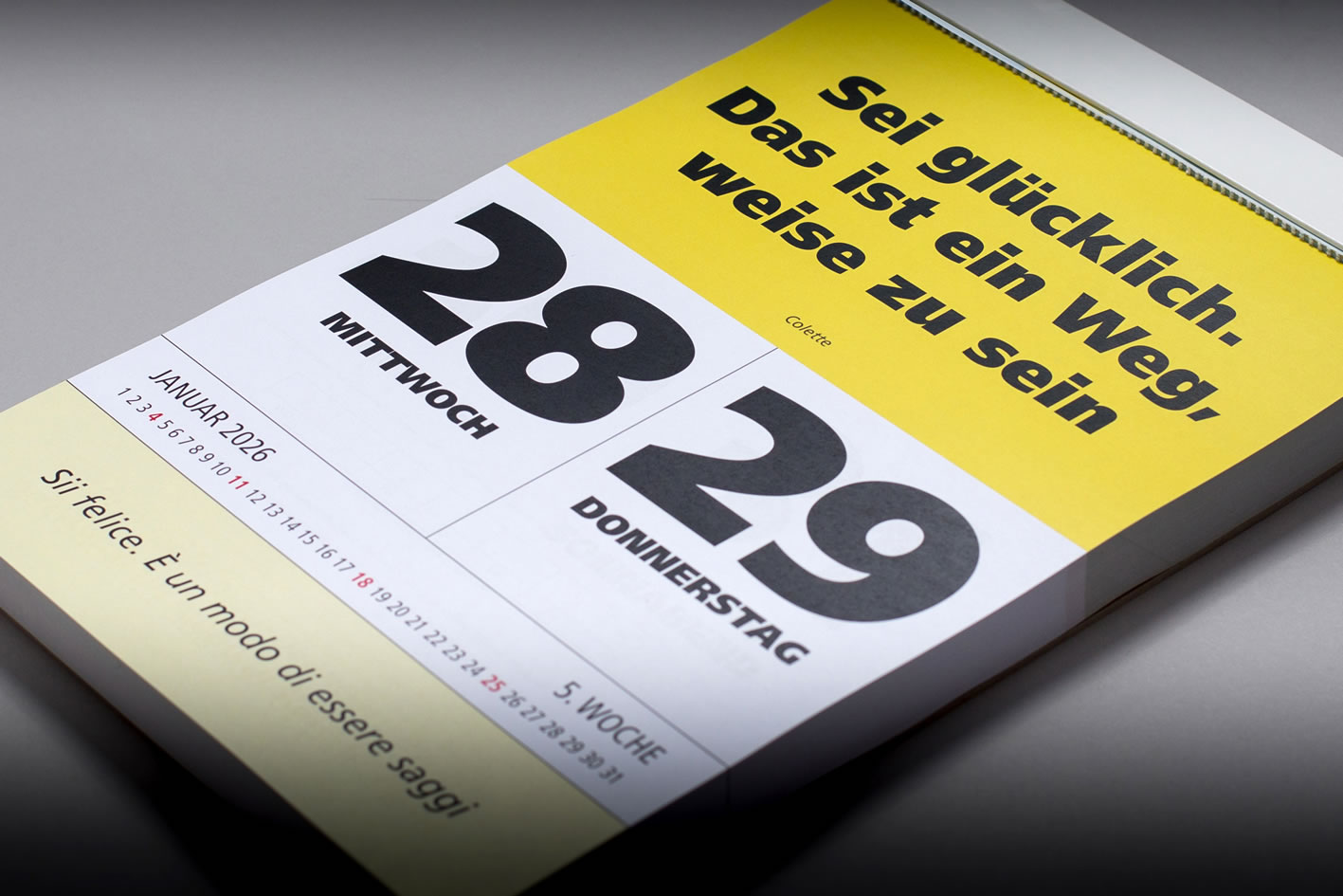 IMPULS-Zwei-(2)Tagesspruch Kalender 2026 - DOPPIO **