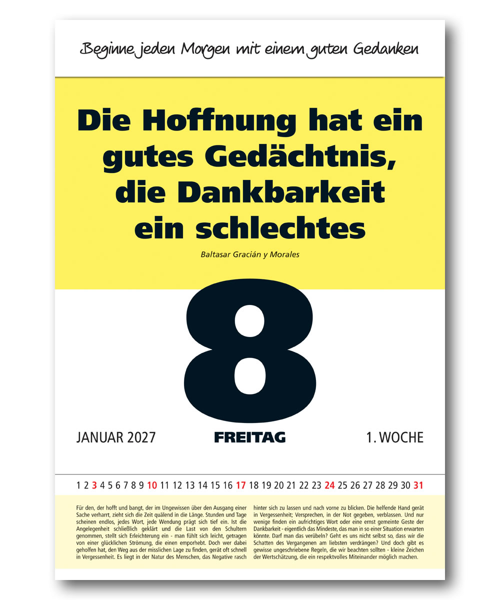 IMPULS-Tagesspruch Kalender 2027 **