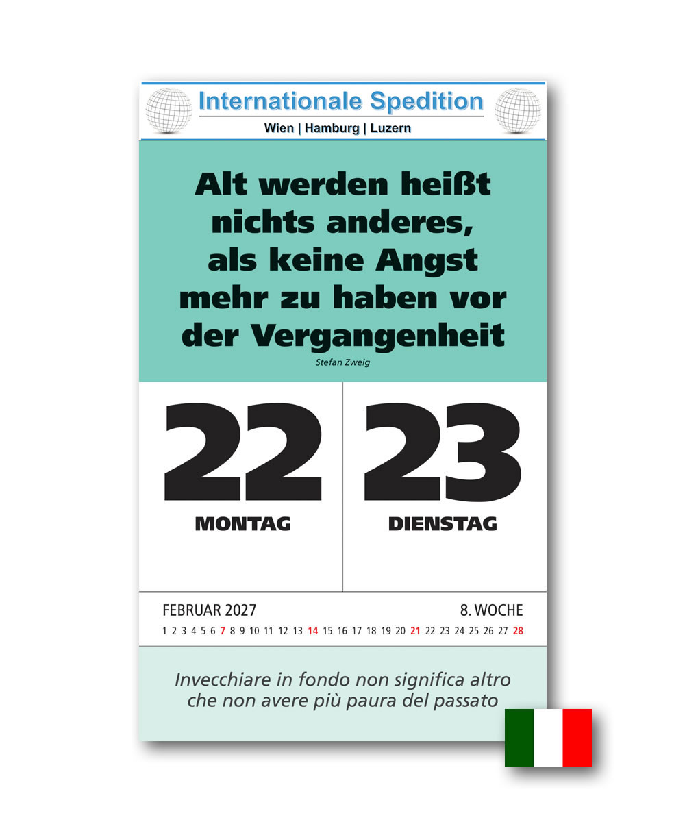 IMPULS-Zwei-(2)Tagesspruch Kalender 2027 - DOPPIO **