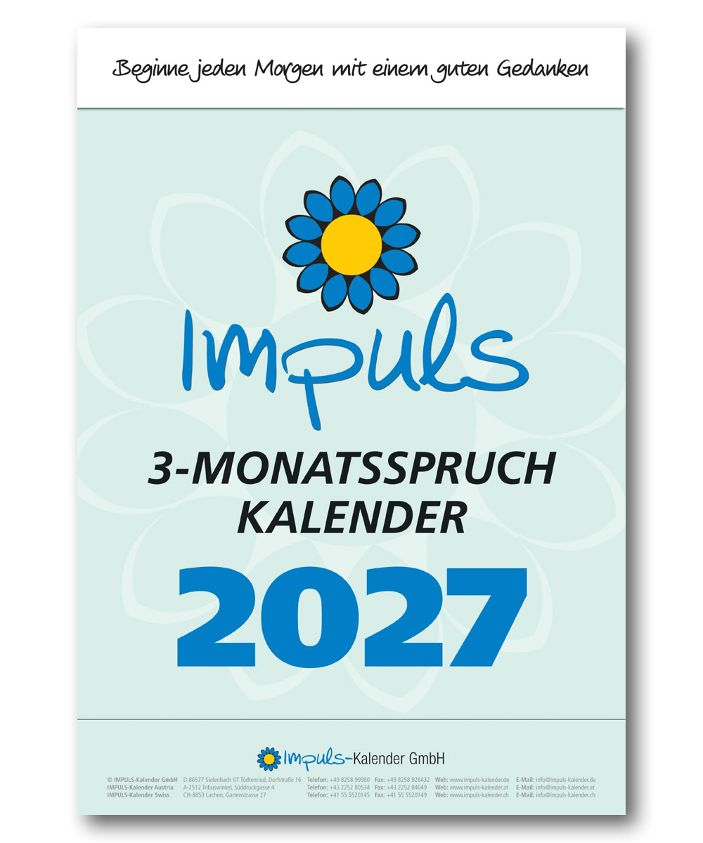 IMPULS-3-Monatsspruch Kalender 2027 **