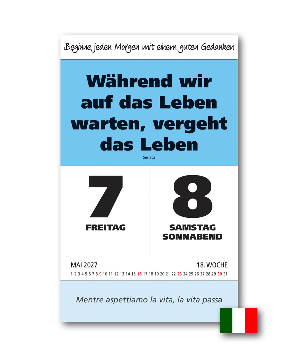 IMPULS-Zwei-(2)Tagesspruch Kalender 2027 - DOPPIO **