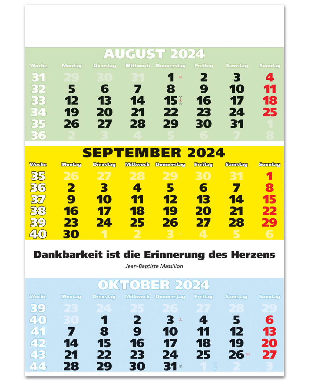 IMPULS-3-Monatsspruch Kalender 2024 **