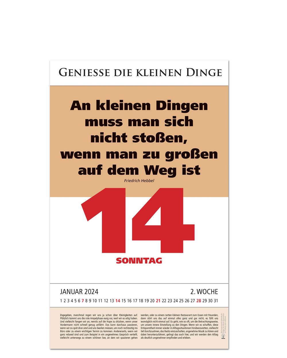 IMPULS-Zwei-(2)Tagesspruch Kalender  2025* - ABVERKAUF