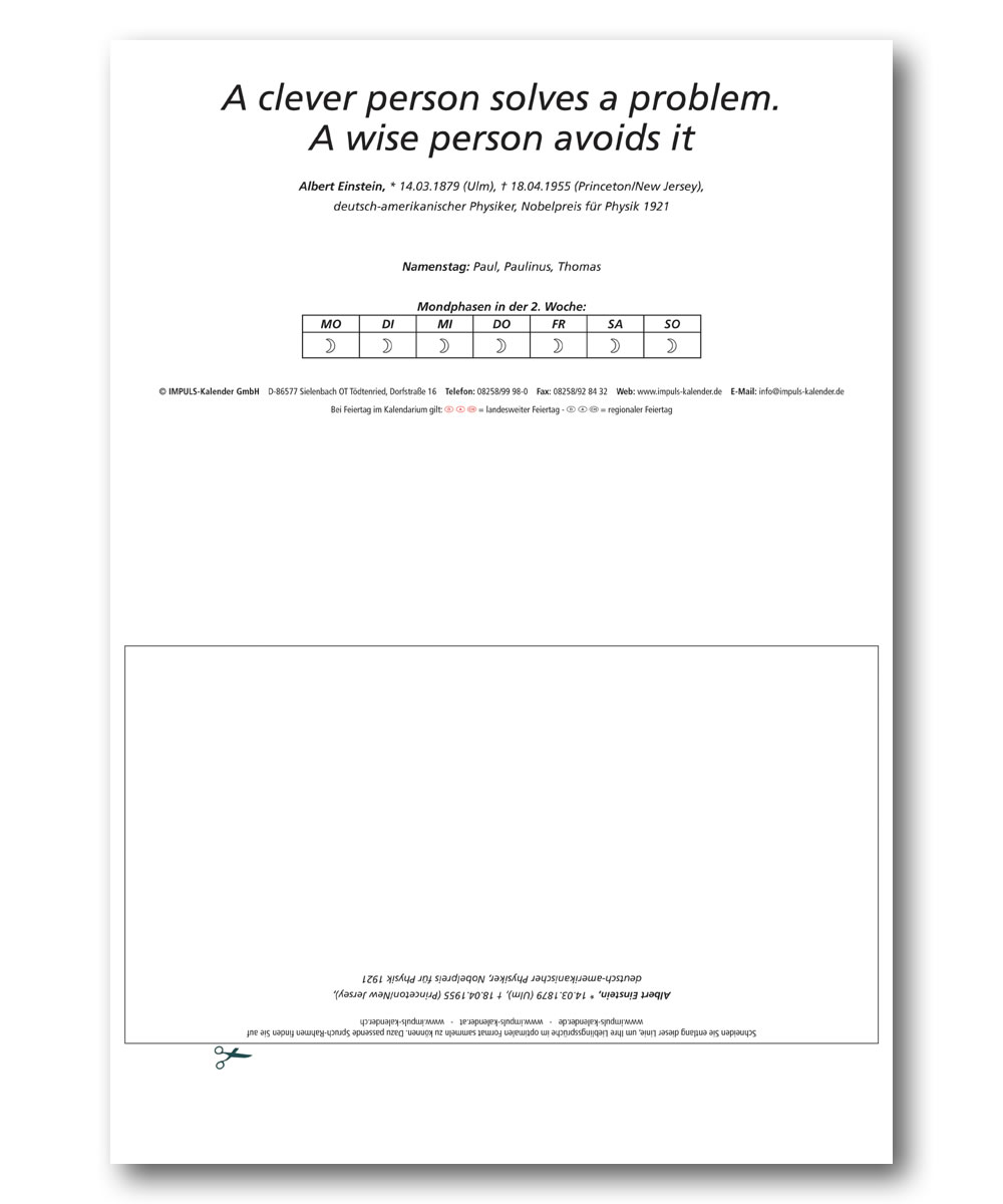 IMPULS-Tagesspruch Kalender 2027 **