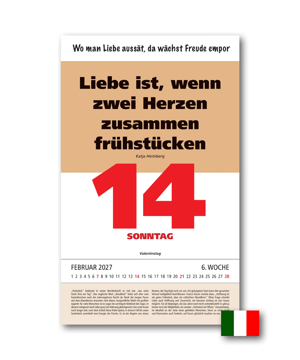 IMPULS-Zwei-(2)Tagesspruch Kalender 2027 - DOPPIO **