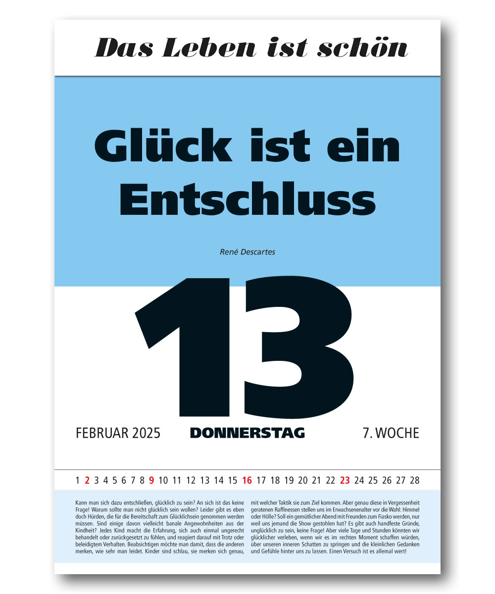 Impuls Kalender 2025 Spruch Zitat Leitsprüche Tagesspruchkalender Abreißkalender