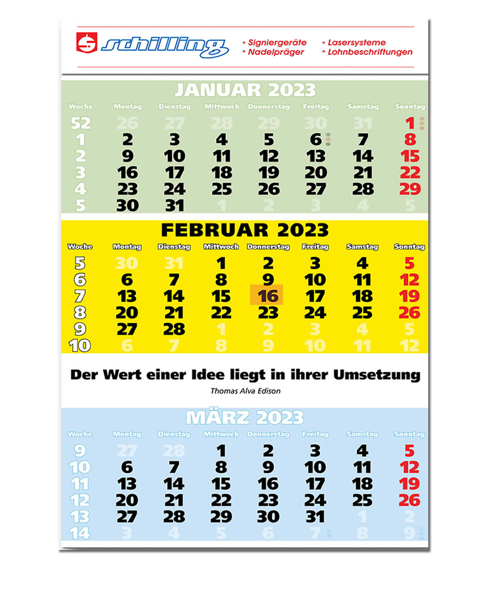 3-Monatsspruchkalender von Impuls-Kalender GmbH. Jetzt für das nächste Jahr kaufen