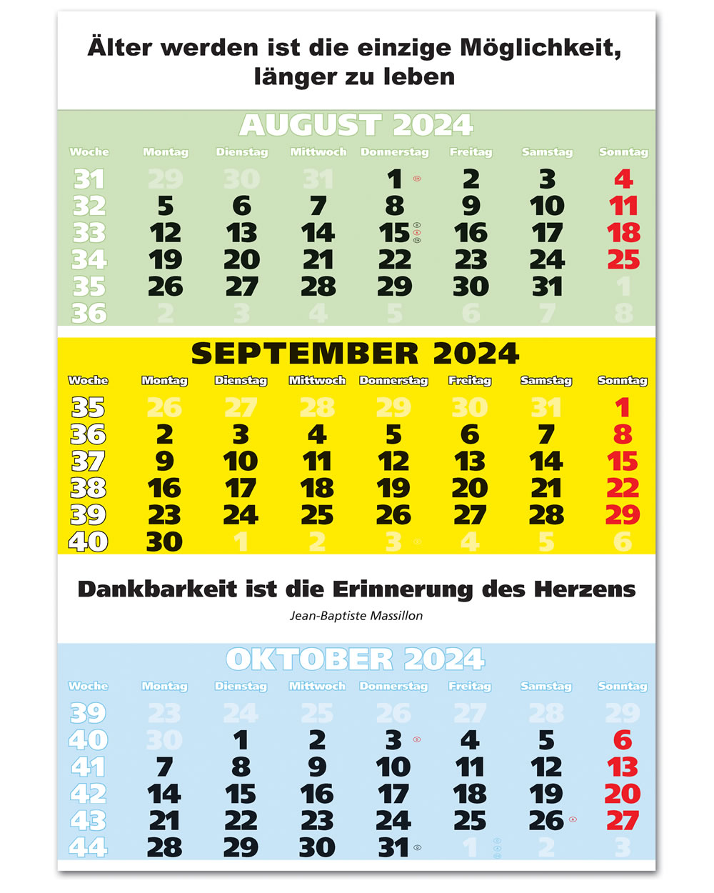 IMPULS-3-Monatsspruch Kalender 2024 **