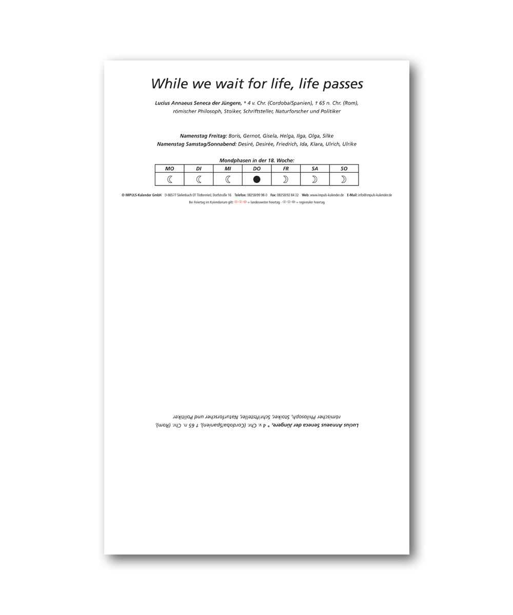 IMPULS-Zwei-(2)Tagesspruch Kalender 2027 - DOPPIO **