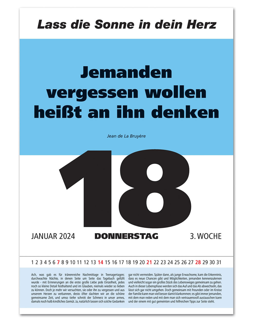 IMPULS-Tagesspruch Kalender 2024 **