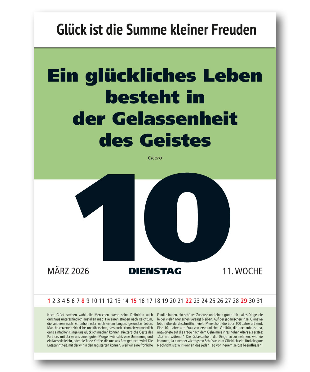 IMPULS-Tagesspruch Kalender 2026 **