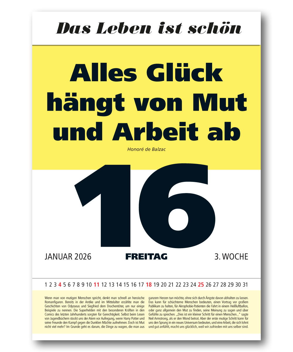 IMPULS-Tagesspruch Kalender 2026 **