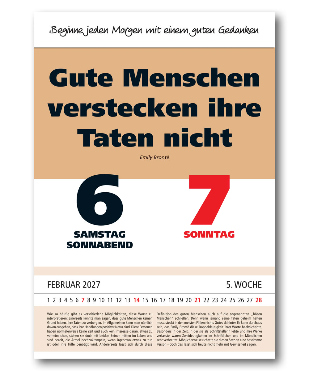 IMPULS-Tagesspruch Kalender 2027 **