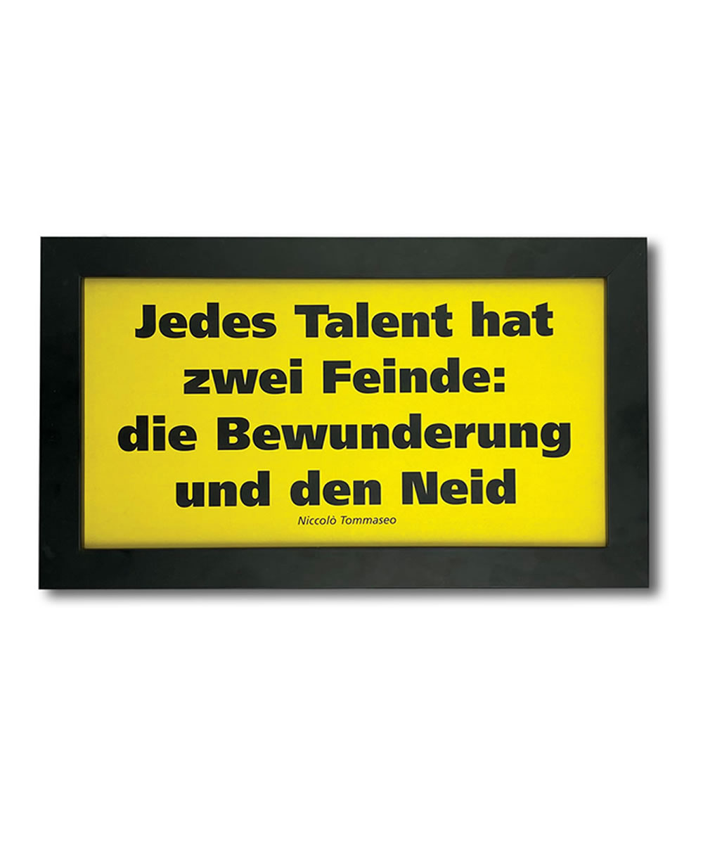 Spruch-Rahmen aus Holz | schwarz, weiß oder Set