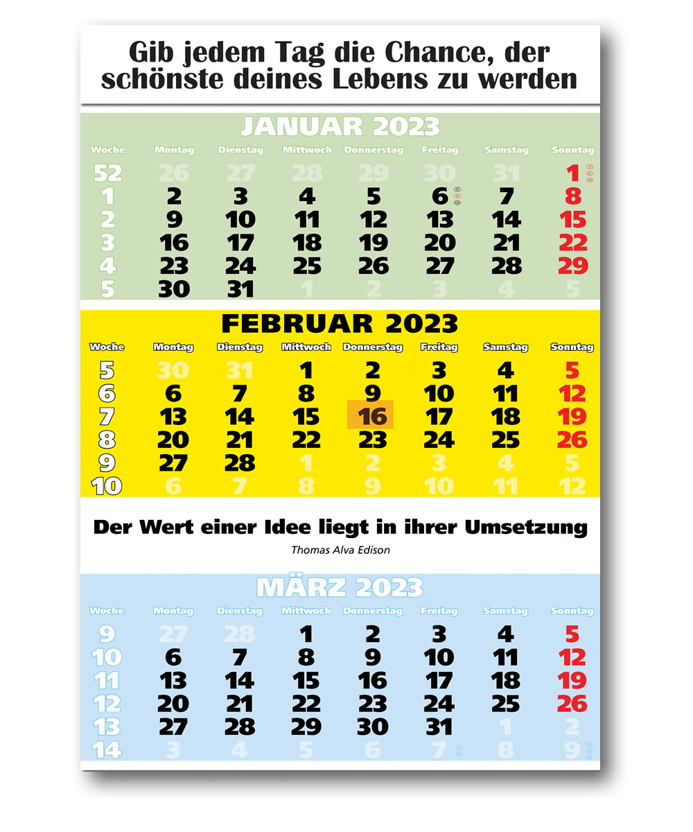 IMPULS-3-Monatsspruch Kalender 2023*