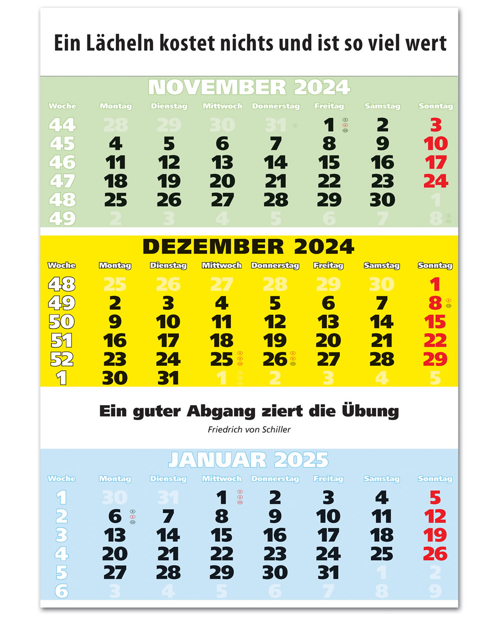 IMPULS-3-Monatsspruch Kalender 2024 **