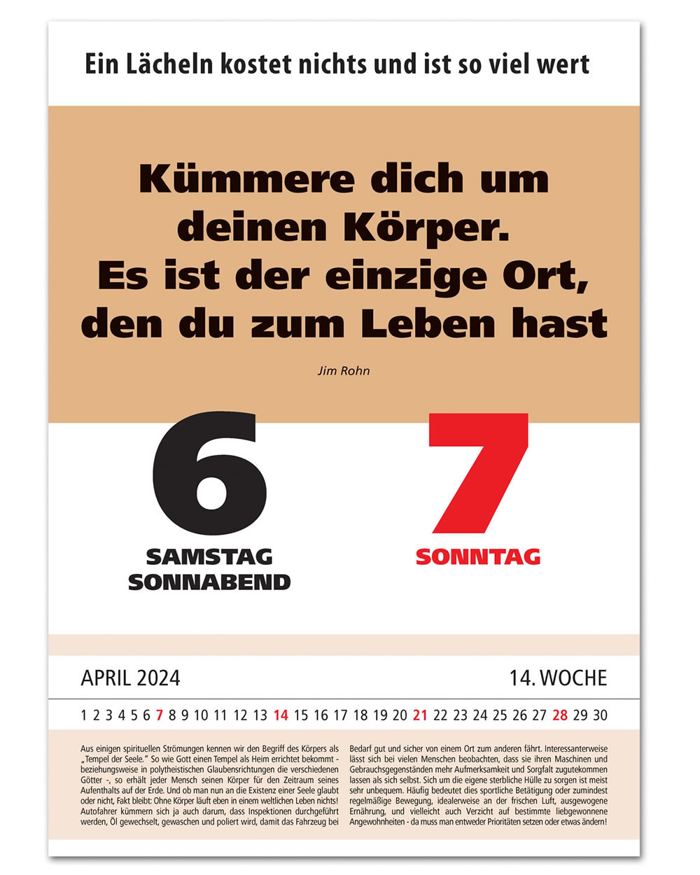 IMPULS-Tagesspruch Kalender 2024 **