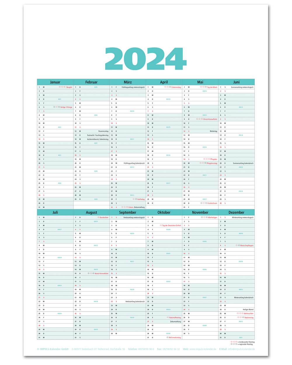 IMPULS-Wochenspruch Kalender 2024 **