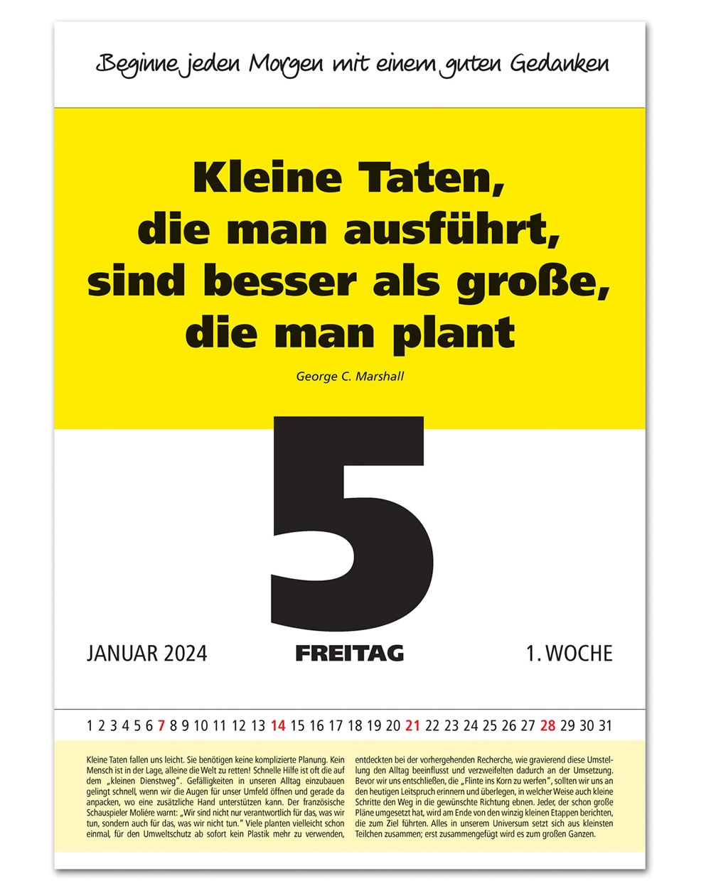 IMPULS-Tagesspruch Kalender 2024 **