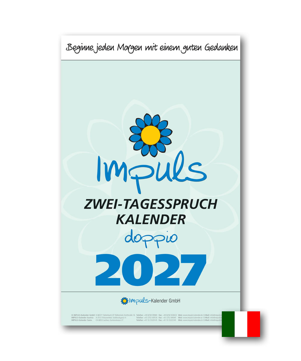 IMPULS-Zwei-(2)Tagesspruch Kalender 2027 - DOPPIO **