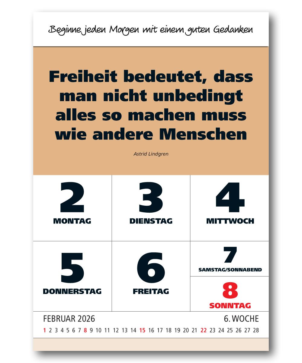 IMPULS-Wochenspruch Kalender 2026 **